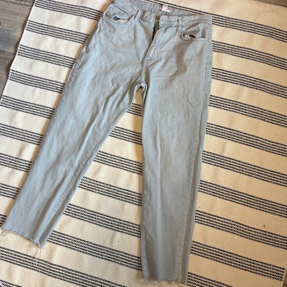 Forever 21 Size 29 Light Blue Jeans Frayed Hem - Picture 1 of 6